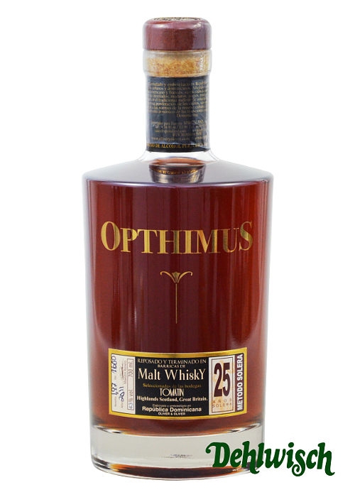 Opthimus Rum 25 yrs Whiskybarrel 43% 0,70l