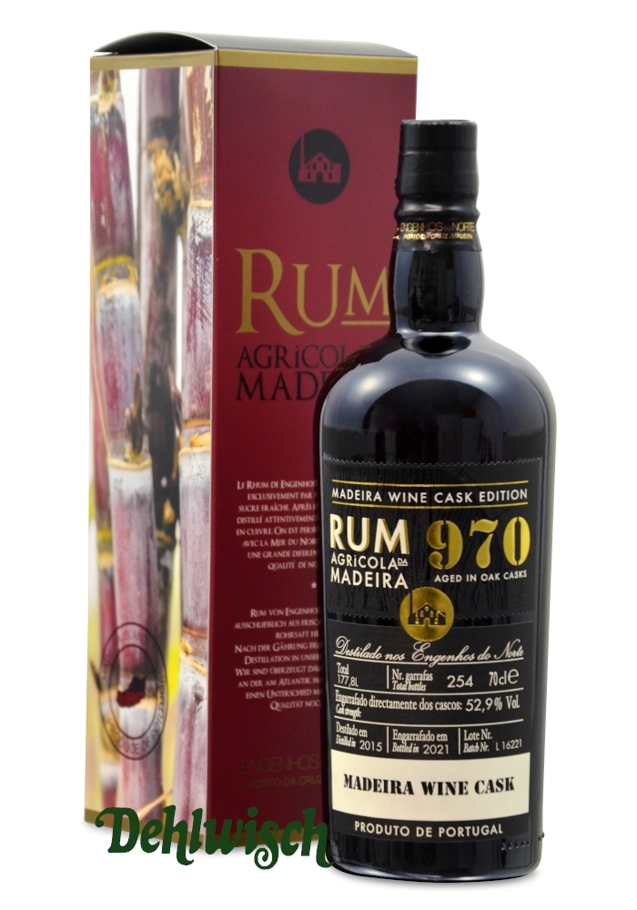 Madeira Rum Reserva 970 Single Cask 52,9% 0,70l