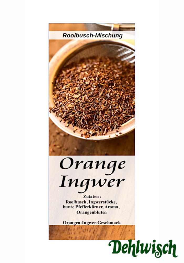 Orange Ingwer - aromatisierter Rooibush