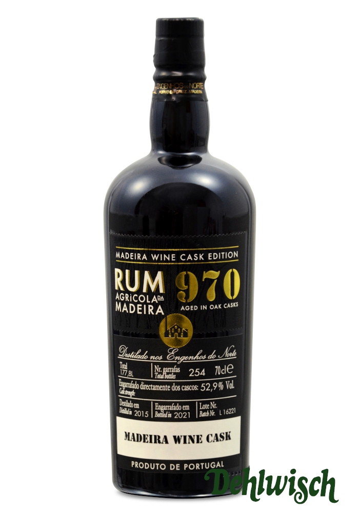 Madeira Rum Reserva 970 Single Cask 52,9% 0,70l