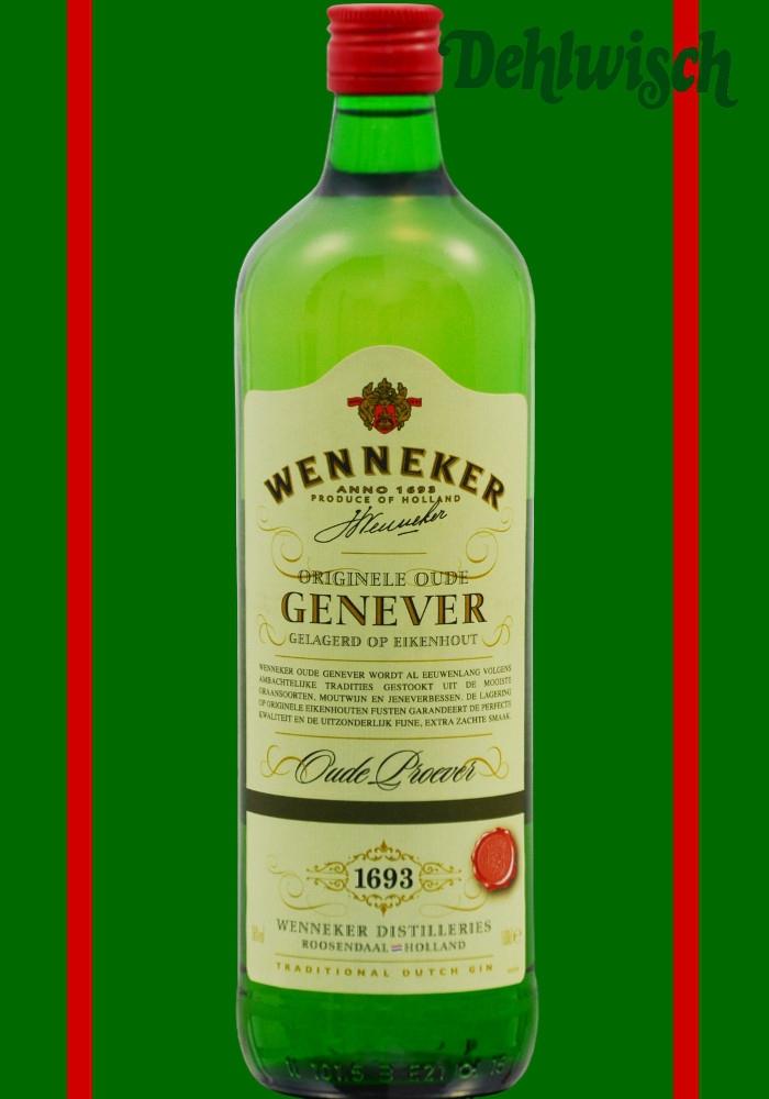 Wenneker Oude Genever in Green Bottle 36% 1,00l
