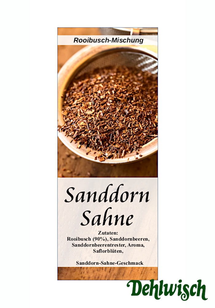 Sanddorn-Sahne - aromatisierter Rooibush