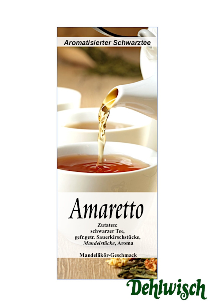 Amaretto - aromatisierter Schwarztee