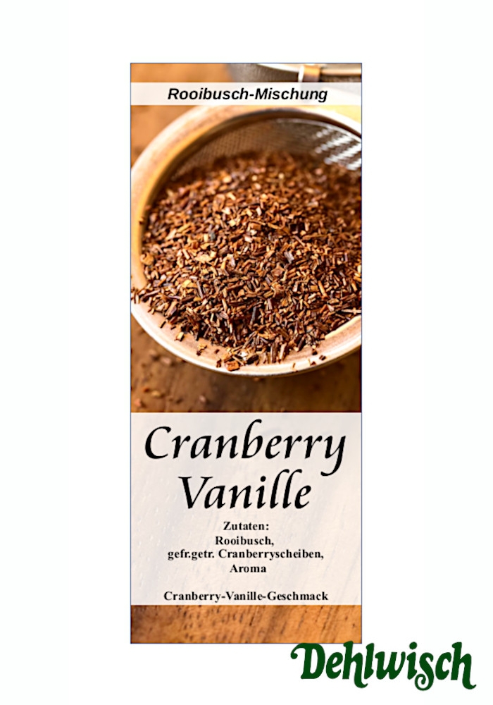 Cranberry Vanille - aromatisierter Rooibush