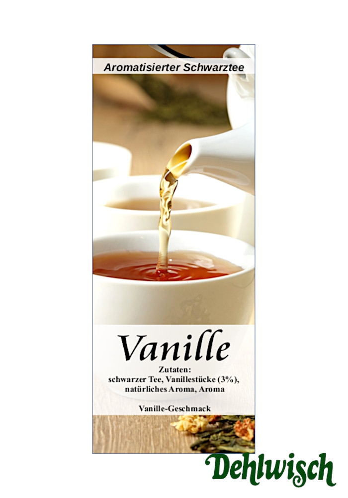 Vanille - aromatisierter Schwarztee