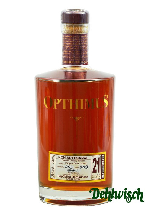 Opthimus Rum 21 yrs 38% 0,70l