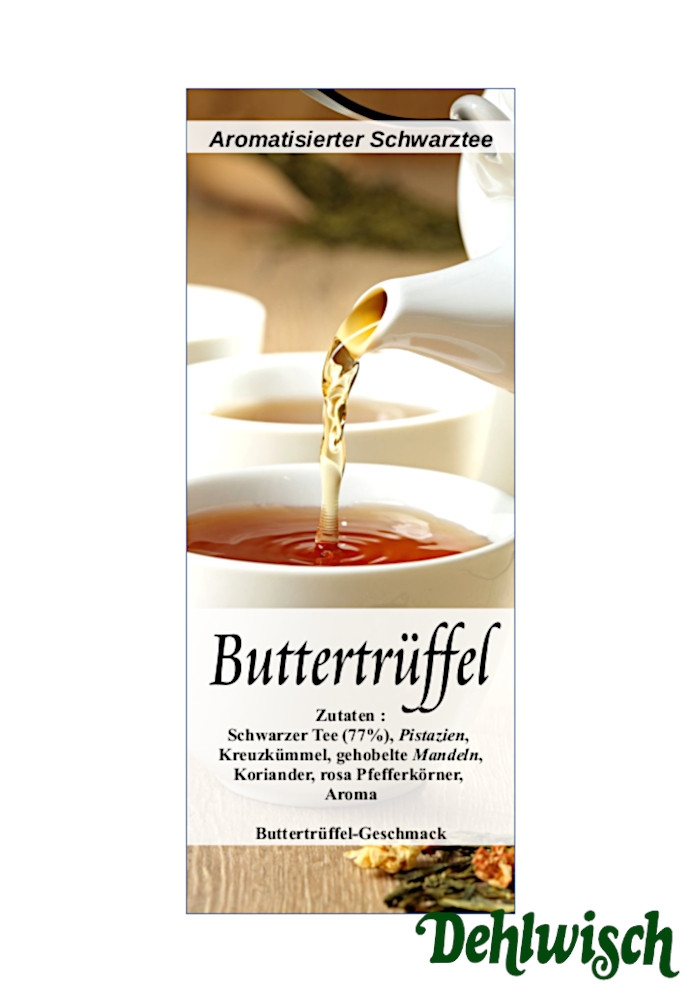 Buttertrüffel - aromatisierter Schwarztee