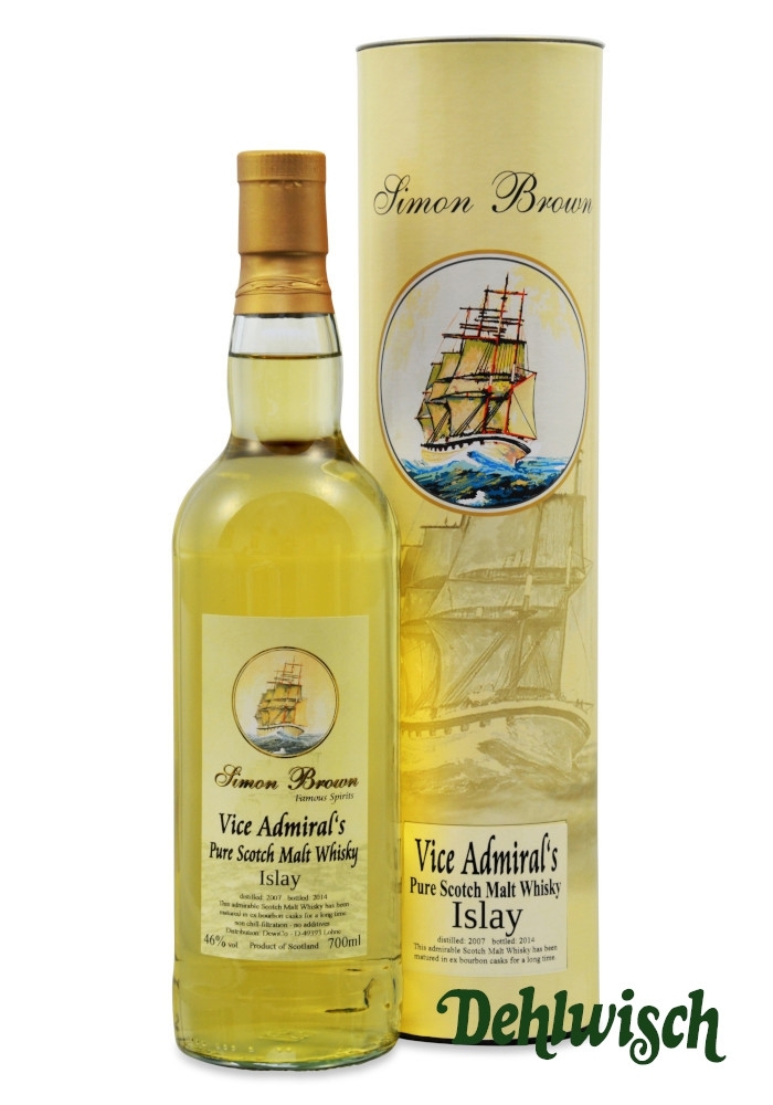 Simon Brown Vice Admiral's Pure Islay Malt Whisky 0,70l