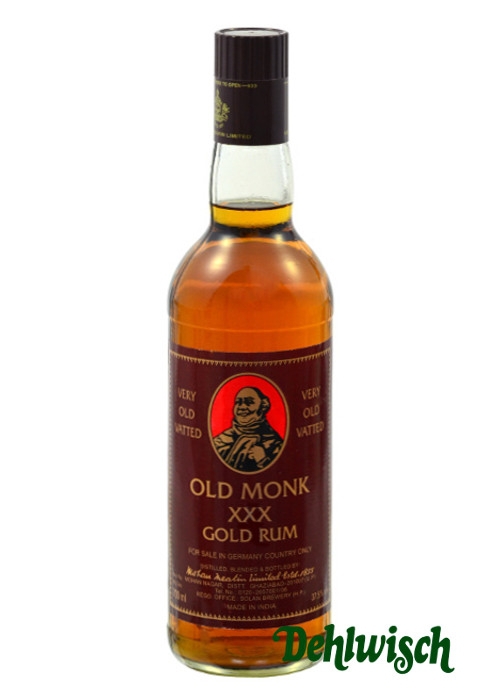 Old Monk Rum XXX Gold 37,5% 0,70l
