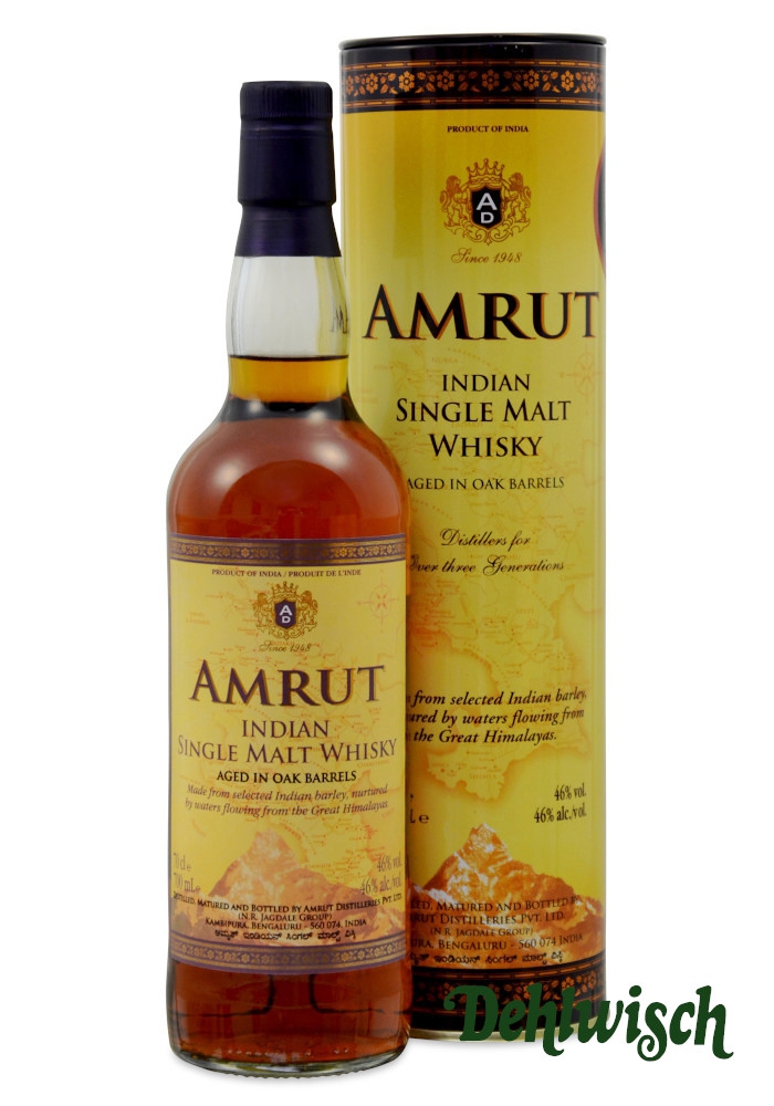 Amrut Indian Malt Whisky 46% 0,70l