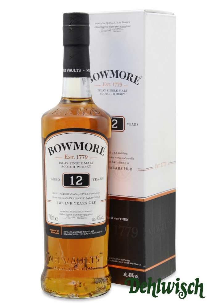 Bowmore Islay Malt Whisky 12yrs 40% 0,70l