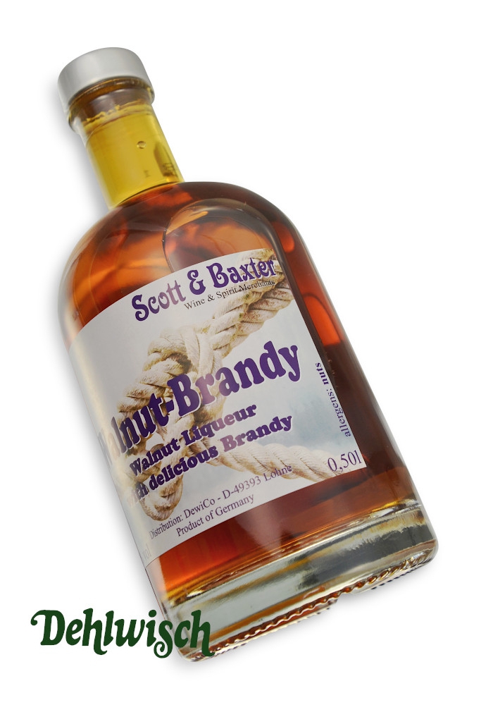 Scott & Baxter Walnuss-Liqueur Brandy18% 0,50l