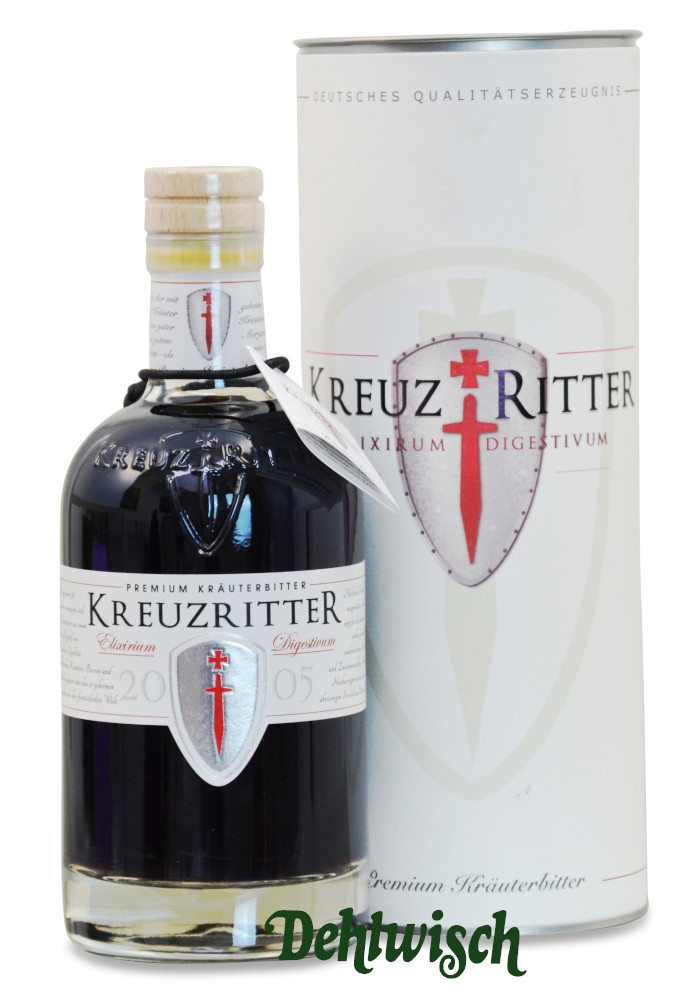 Kreuzritter Premium Kräuterlikör Bitter 30% 0,50l