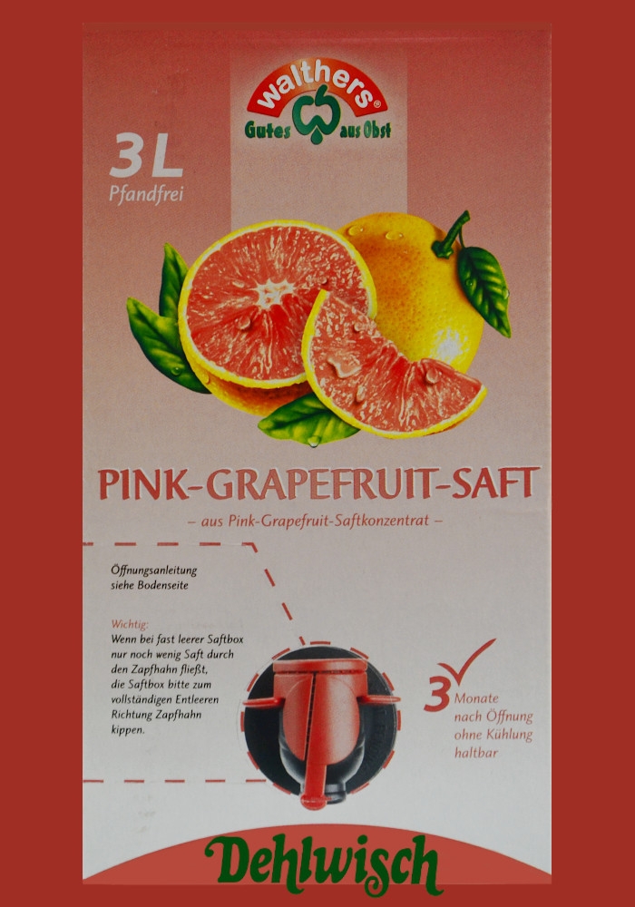 Walther's Grapefruit PINK Saft 3,00l