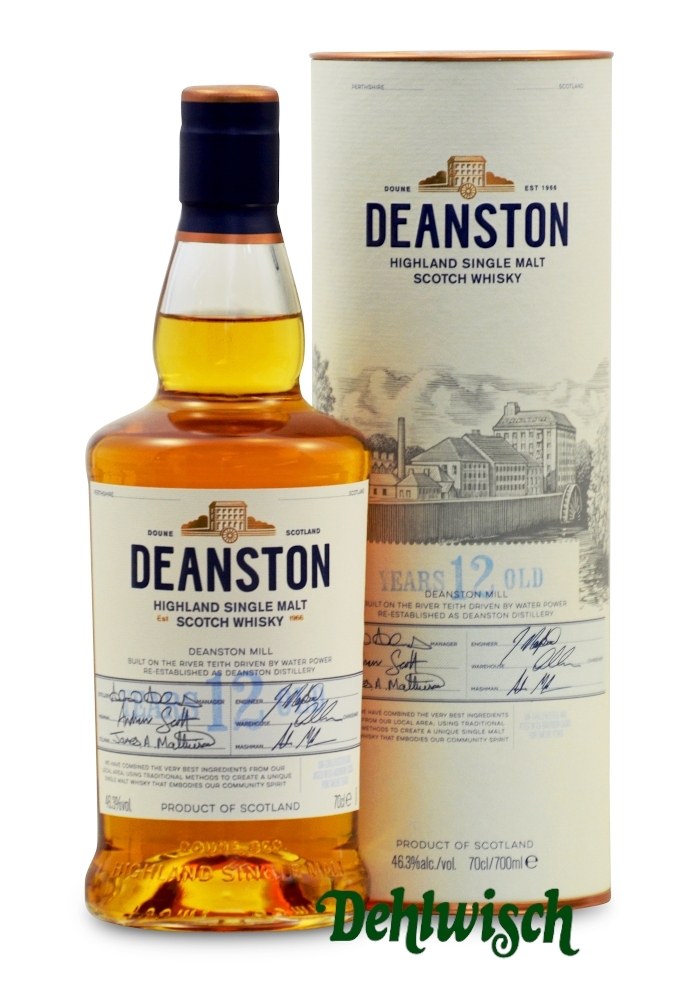 Deanston Highland Malt Whisky 12yrs 46,3% 0,70l