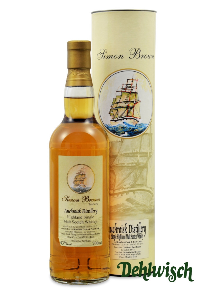 Simon Brown Auchroisk Whisky Port 43% 0,70l