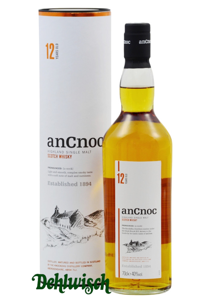 An Cnoc Highland Malt Whisky 12yrs 40% 0,70l