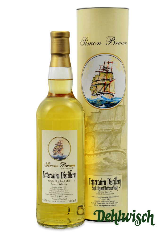 Simon Brown Fettercairn Malt Whisky 0,70l