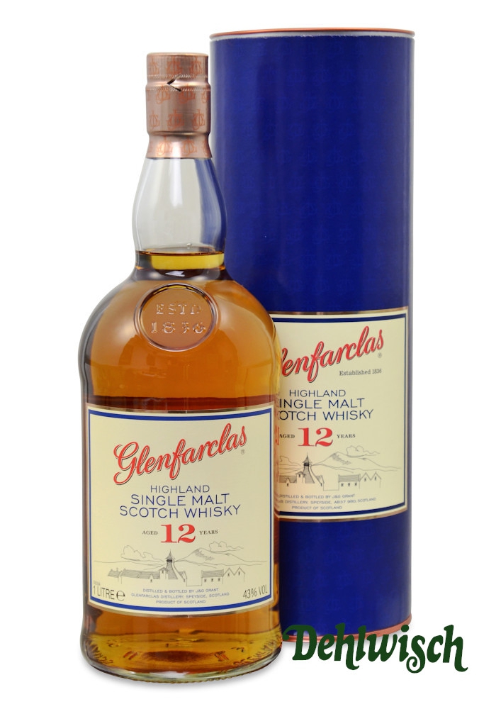 Glenfarclas Highland Malt Whisky 12yrs 43% 0,70l