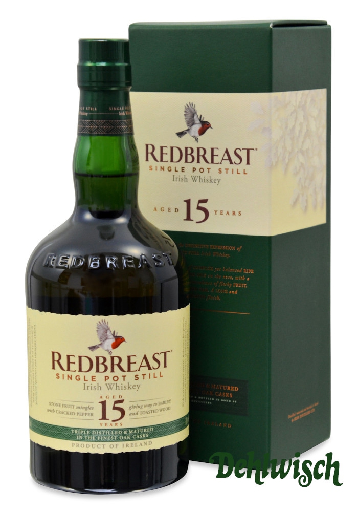 Redbreast Pure Irish Whiskey 15yrs 46% 0,70l