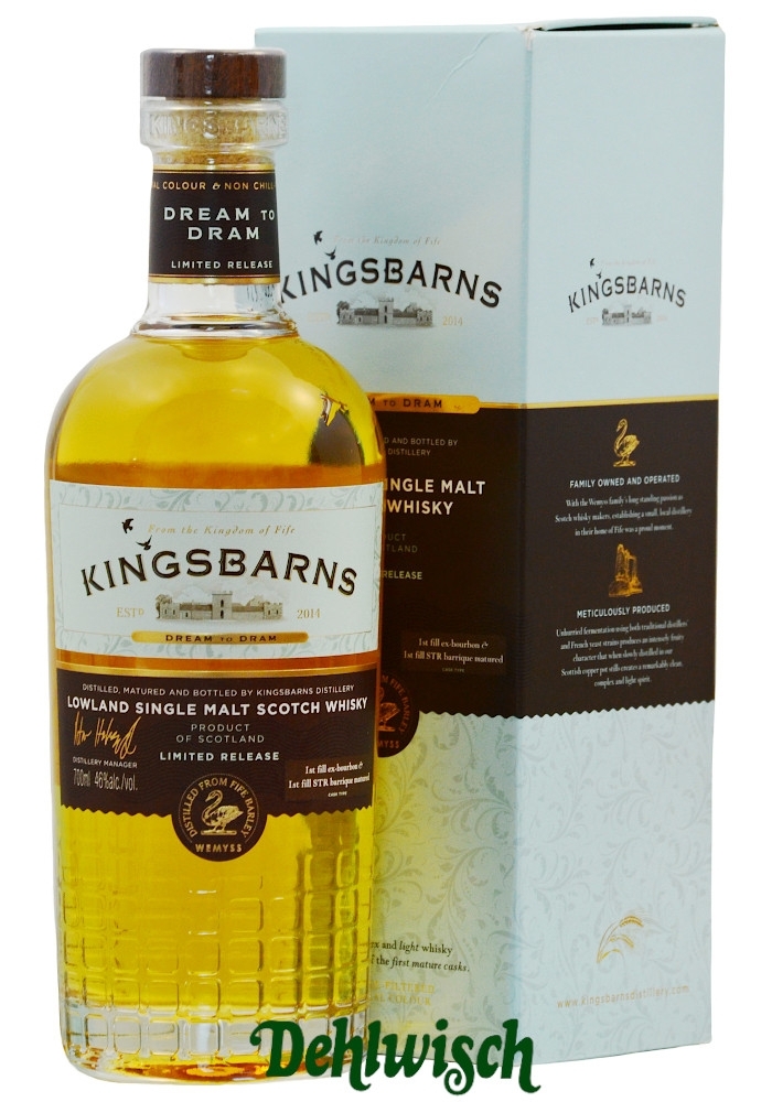 Kingsbarns Dream To Dram Malt Whisky 46% 0,70l