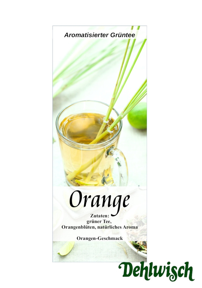 Orange Sencha - aromatisierter Grüntee